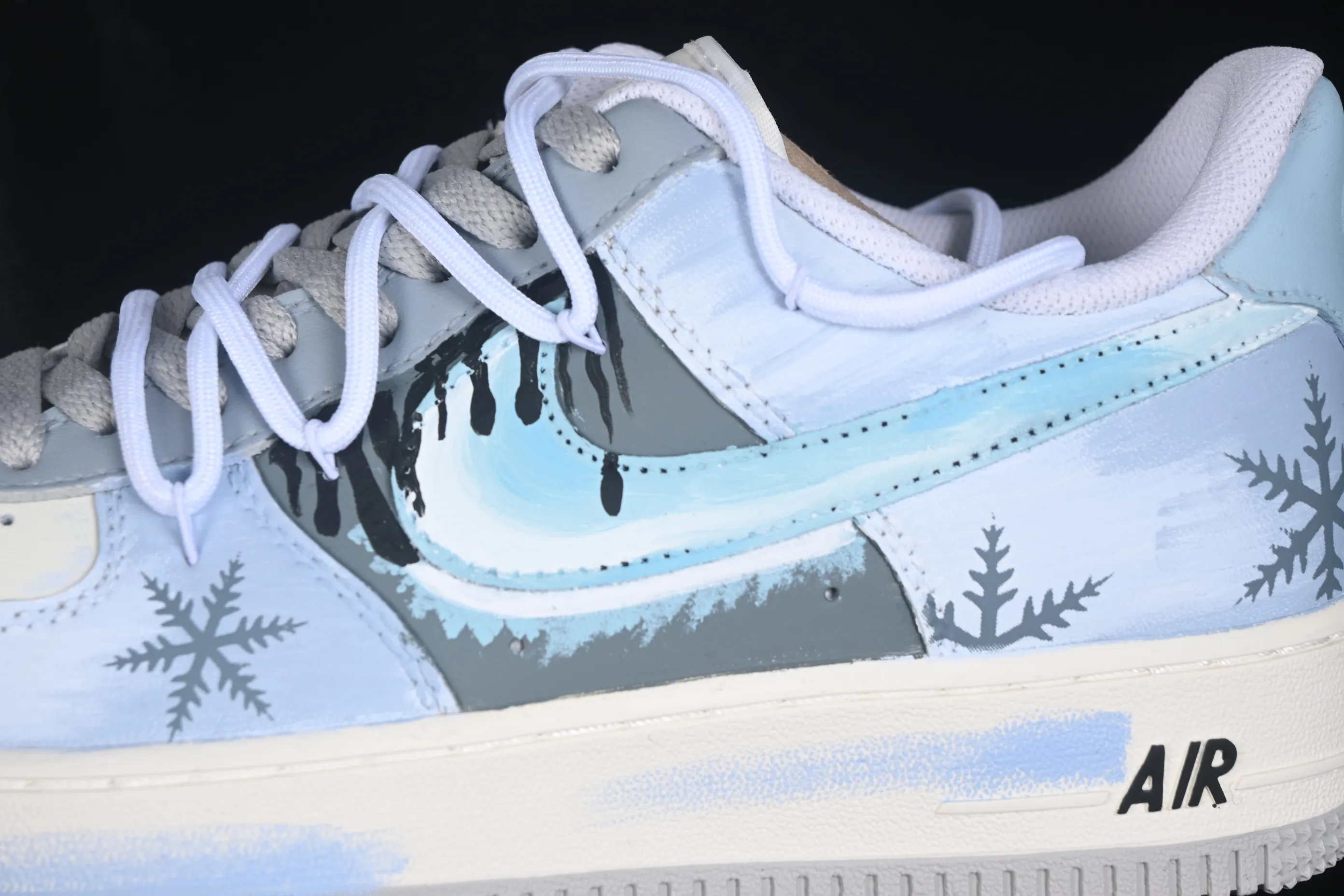 All categories Nk Air Force 1 Air Force series Nk Air Force 1 Low Air Force low-top Nike Air Force 1'07 Low "Icefield Snowfall" Hand-painted graffiti Icefield falling snow Air Force 1 low-top casual sneakers DO7417-199